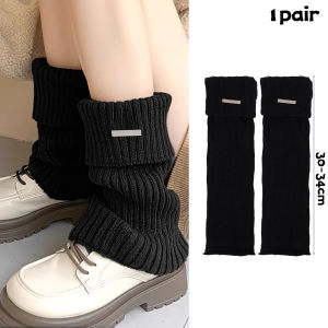 New Knitted Lolita Leg Warmers Womens Long Socks Autumn Winter Wool Foot Cover Arm Warmer Y2K Crochet Heap Socks Boot Cuffs