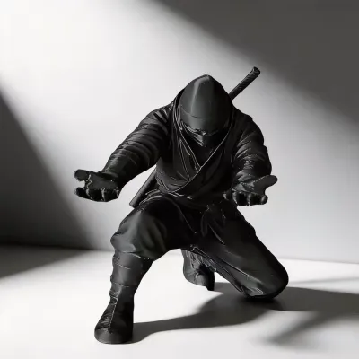 Pen Holder Ninja Dudukan Pulpen Unik Dekorasi Meja 3D Print Tempat Pensil