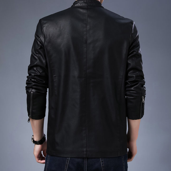 Fuguiniao%20Men's%20Leather%20Jacket%20Stand%20Collar%20Motorcycle%20Leather%20Casual%20Jackets%20Fashion%20Male%20Coat%20-%20Image%208