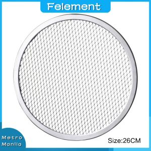 10/12/13 Inch Stainless Steel Pizza Mesh Plate Pizza Pan Roast Meat Pan For Picnic