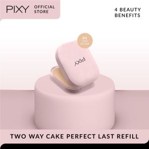 PIXY Compact Powder Two Way Cake 4 Manfaat Wajah Tahan Lama dengan SPF50 & PA+++ - Refill 9gr