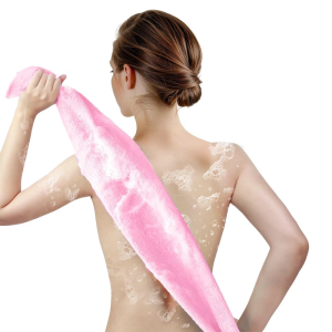 Long Time Use Bath Scrub Towel Rayon Exfoliator for Skin Removal and Relaxation