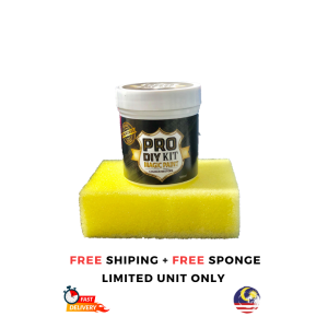CAT HITAM MAGIC PRO DIY KIT BLACK PAINT RESTORE UNTUK PULIHKAN WARNA KENDERAAN