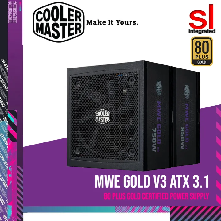 COOLER MASTER MWE GOLD V3 SERIES ATX 3.1 PCIE 5.1 80+GOLD Full Modular Power Supply