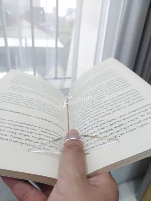 Akrilik (Acrylic) Penyangga Halaman Buku Book Page Holder Thumb