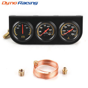 2 Inch 52mm Automotive mechanical three-in-one combination instrument for measuring current oil pressure and water temperature   Three-Column Table