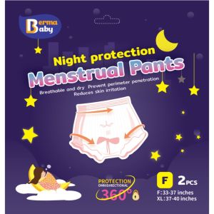 Overnight Panties Night Use Sanitary Panty Disposable Menstrual Cycle Period Confinement Underwear Tuala Wanita