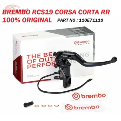 OFFICIAL DEALER -100% ORIGINAL BREMBO RCS 19 CORSA CORTA RR RH MASTER PUMP-1110E71110
