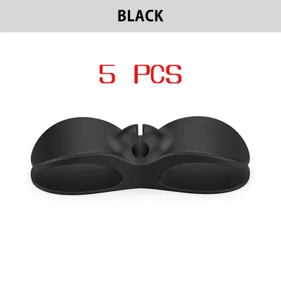 10PCS《 𝗦𝗧𝗥𝗢𝗡𝗚 𝗔𝗗𝗛𝗘𝗦𝗜𝗢𝗡 》Cable Organizer Cord Wrapper Wire Holder Storage Winder Kitchen Wrap