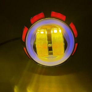 ไฟหน้ามอเตอร์ไซค์ ไฟหน้าโปรเจคเตอร์ V6-V8 เลนส์เกลียวทรงกลม ปรับสเต็ปได้ ขนาด 2.3 นิ้ว Motorcycle