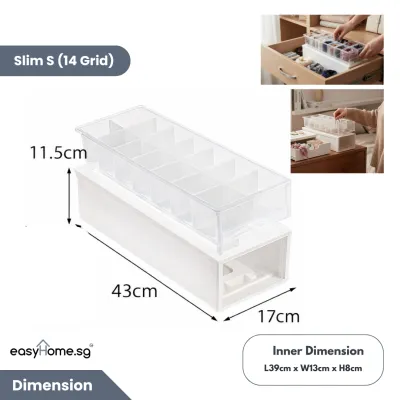 Storage Drawer - Organizer Plastic Box (6 sizes available)