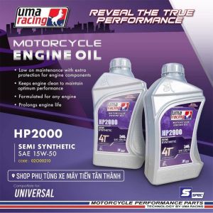 DẦU NHỚT ĐỘNG CƠ Uma Racing - Engine Oil 4T 10W40 ( XE SỐ_TAY GA)