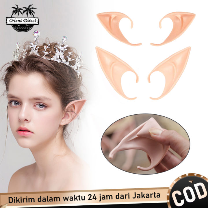 2pcs Telinga Elf Kuping Palsu Elf Ears Aksesoris Cosplay