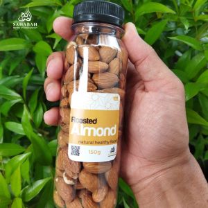 Kacang Almond Panggang Kupas Premium Roasted Almond Original Natural Cemilan Sehat Oleh Oleh Haji Umrah