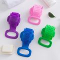 Sikat Punggung Mandi Bath Back Scrubber Silikon Silicon Silicone Towel Body Belt Brush Alat. 
