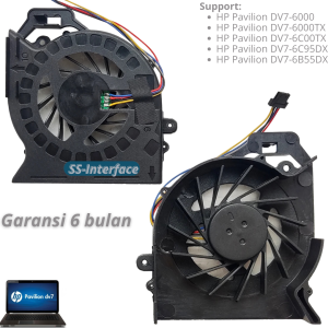 Kipas Fan Prosesor HP Pavilion DV7-6000 6000TX 6C00TX 6C95DX 6B55DX cooling Cooler Internal