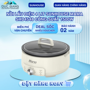 Lẩu điện 4L Sunhouse SHD4548 công suất 1500W