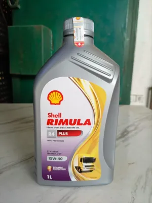 Oli Mesin Diesel Shell Rimula R4 Plus Synthetic 15W-40 1 Liter Asli