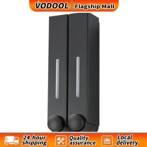 Wall-Mounted Shower Soap Dispenser No Drill Waterproof Bathroom Soap Dispenser with Large Capacity and Clear Window