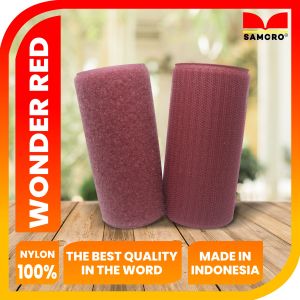 Velcro Magic Tape -Prepet-Perekat-Kretekan-Velcro Serba Guna-Velcro Samcro Reguler-Warna Wonder Red