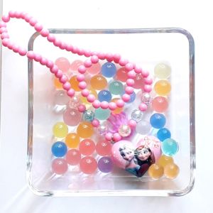 ANJU1234 / COD / KADO ANAK SET KALUNG GELANG MUTIARA KARAKTER ANAK LED / PERHIASAN AKSESORIS ANAK PEREMPUAN LED