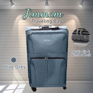 Jimmam Luggage Trolley Bag 20” INCH Textile bag/Suitcase Bag/Travel bag 4 wheeler Number Lock