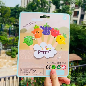 PVC Animal Hand Puppets for Children Early Learning Role Play Toy Safe Party Supplies for Toddlers