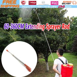 【Local Warehouse】Agriculture High Pressure 3.6m Pesticides Spray Extension Bar Fishing Rod Type Spray Rod Fruit Tree Spraying Retractable Manual Pressure Sprayer Pesticide Spray Rod Extension Sprayer Spray Rod With Transparent Plastic Hose For Garden Pest