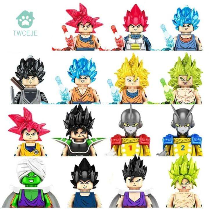 TWCEJE168 Classic Anime Building Blocks Disupo Zeno Zamasu Vegeta ...