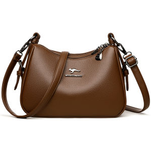 (H2) Kangaroo genuine leather large capacity ladies bag 2025 spring and summer