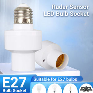 RuiMing (การจัดส่ง 2-3 วัน) 💡 E27 ผู้ถือโคมไฟ 65-120 มม. ผู้ถือโคมไฟเรดาร์ตรวจจับโคมไฟผู้ถือหลอดไฟสกรูแปลงร่างกายมนุษย์ตรวจจับ / การควบคุมระยะไกลด้วยมื 💡