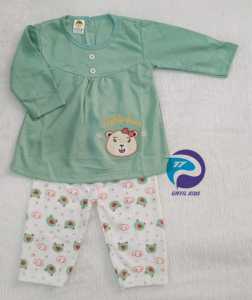 Setelan Baju Bayi Perempuan motif Panda