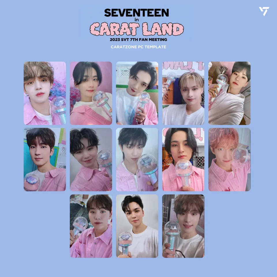 seventeen フォトカードセット　2018 caratland ピンク seventeen フォトカードセット 2018 caratland ピンク