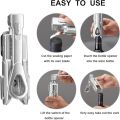 Wine Opener, Easy To Use Corkscrew Wine Opener With Foil Cutter, 6 Inches, Lightweight And Small Traver Wine Bottle Openers, Black. 