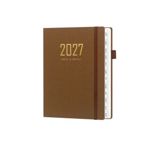 HIV00 Portable 2027 Schedule Book Planner A5 To Do List Schedule Notebook Durable 365 Days Diary Plan A5 Agenda Notebook Office Supplies