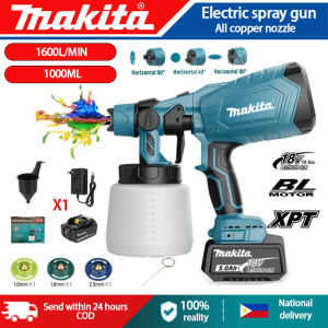 Makita Airbrush Cordless Paint Gun Portable Spray Gun for quick painting of cars furniture walls and crafts or as a multi-purpose disinfectant sprayer