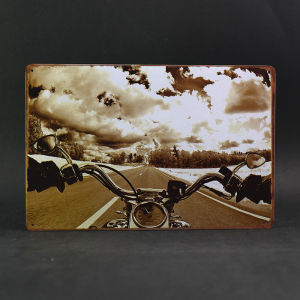 Hangdian Vintage Mỹ Tuyến Đường 66 biển kim loại Trang Trí Nội Thất Cho Bar Phòng Khách Và phong cách công nghiệp tranh tường