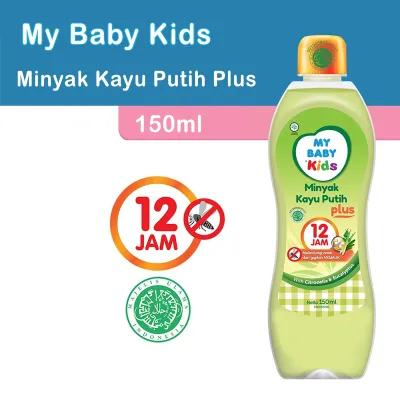 My Baby Kids Minyak Kayu Putih Plus 12 Jam 150ml Anti Nyamuk Untuk Anak Anak