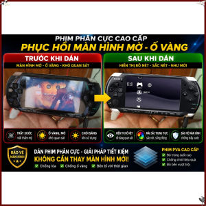Phim phân cực giúp phục hồi màn hình máy chơi game Sony playstation bị ố mờ không rõ chữ