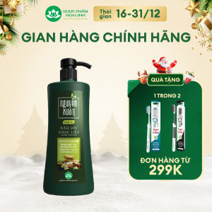 Dầu gội Dược liệu Nguyên Xuân Xanh dưỡng tóc 470g - Tặng thêm 50g giá không đổi