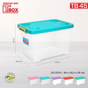 Tabitha Container Box Plastik Kotak Penyimpanan Besar Jumbo Serbaguna Dengan Roda - TBOX