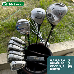 Bộ gậy golf nam số 20 10 cây Driver 10* gỗ 37 Putter sắt 6-9PA Flex R nguyên bản