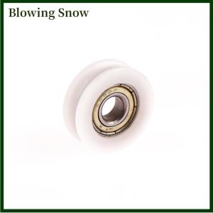 Blowing ลูกรอกเลื่อนประตูและหน้าต่างบานเลื่อน626 6x22x7มม. ล้อแบนวัสดุฉีดไนลอนร่องรูปตัวยู