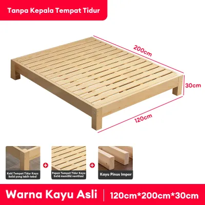 Kayu Padat-Tempat Tidur Kayu Divan Kayu Dipan Tempat Tidur Divan Kayu Dipan Minimalis Dipan Lantai