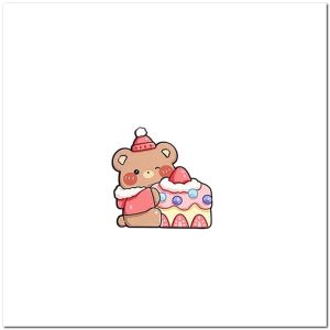 MD-A93 Kartu Ucapan Permen Lolipop Motif Kartun Lucu Greeting Card Lollipop / Gift Card Birthday