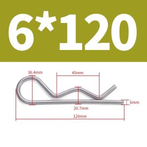 M1.2 M1.5 M1.8 M2 M2.5 M3 M3.5 M4 M5 M6 304 Stainless Steel B-type R Type Spring Cotter Pin Wave Shape Split Clip Clamp Hair Tractor Pin For Car