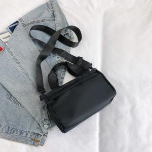 UISNMALL #S6331 Casual Solid Color Canvas Crossbody Bag Multi-Purpose Zipper Nylon Shoulder Bag Tote Bag Lightweight Small Square Bag Women