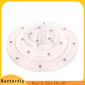 Butterfly Turntable Transparent Acrylic 360 Rotating Display Stand Round Base Lazy Jewelry Decor Swivel Plates Furniture Hardware