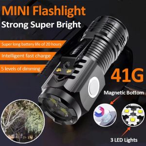 CKS Mall GT966 LED Flashlight Rechargeable Waterproof Outdoor Heavy Duty Rechargeable Searchlight