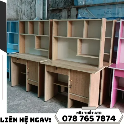 Bàn học sinh okal giá rẻ bàn học sinh tiểu học ván okal nhiều màu cho bé